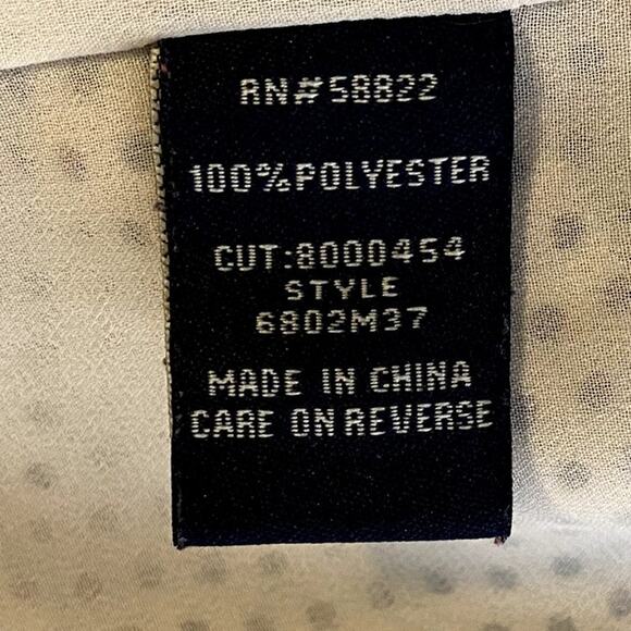 Max Edition Sz XL Flutter Short Sleeve Polka Dot Blouse Black White Rosettes - Picture 7 of 10